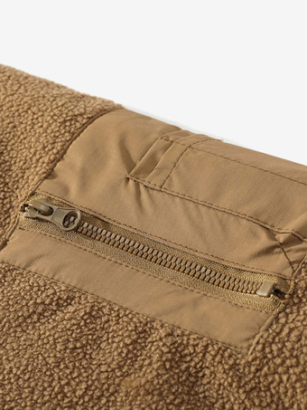 メンズ ウールコート ツーピース 取り外し可能 スタンドカラー コットンコート