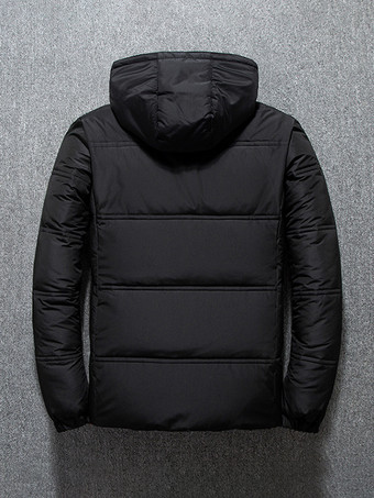 メンズ 冬用ジャケット ショート丈 厚手 長袖 暖かいコート