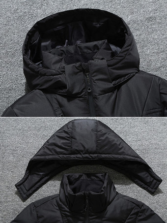 メンズ 冬用ジャケット ショート丈 厚手 長袖 暖かいコート