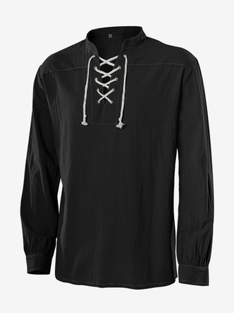 ブラック グリーン ヴィンテージ ポリエステル 長袖 レトロ 男性用コスチューム