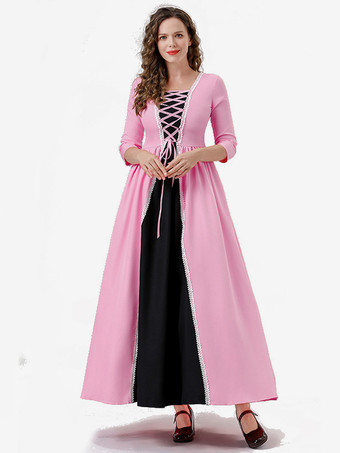 プリンセスドレス ピンク パレス パーティーローブ マジシャン ロングドレス