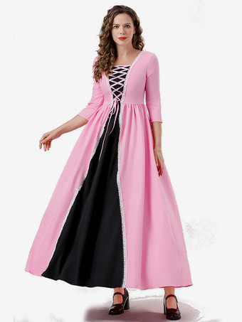 プリンセスドレス ピンク パレス パーティーローブ マジシャン ロングドレス