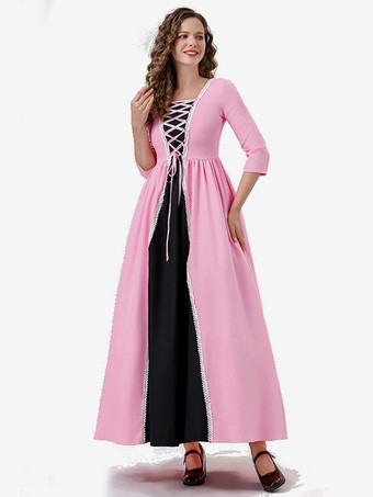 プリンセスドレス ピンク パレス パーティーローブ マジシャン ロングドレス