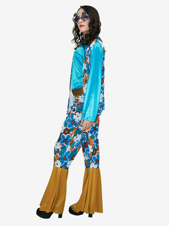 女性用ホリデー ロングスリーブ レトロ ヒッピー コスチューム