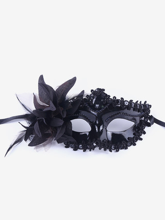 ブラック マスク 合成仮面舞踏会コスチュームアクセサリー パーティーマスク