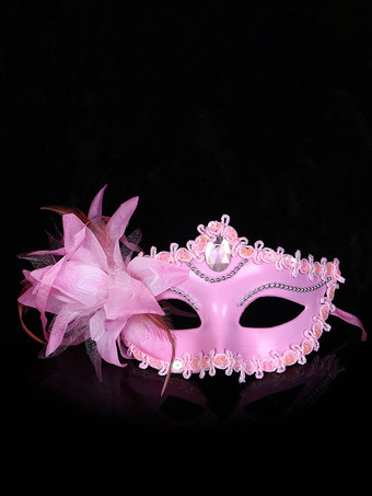 ローズレッドマスク 合成仮面舞踏会コスチュームアクセサリー パーティーマスク