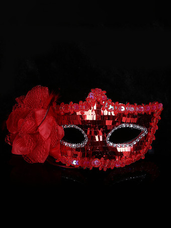 レッド マスク合成仮面舞踏会コスチュームアクセサリーセクシーな女神パーティーマスク