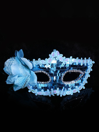 ライトスカイブルーマスク合成仮面舞踏会コスチュームアクセサリーセクシーな女神パーティーマスク