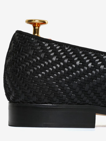 メンズ タッセルローファー ラウンドトゥ PUレザーシューズ プロム ウェディングシューズ