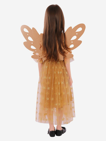 バレンタインデーの子供用妖精天使パーティーフェスティバルファイバードレス