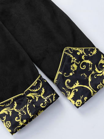 男性用レッド ヴィンテージトップ レトロ 刺繍ボタン 長袖 オーバーコート バーガンディ