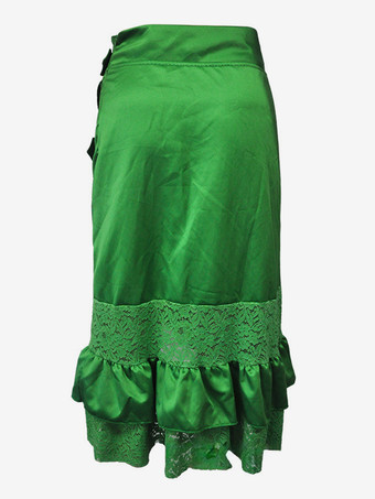 ハロウィン ブラックレースパンクロックゴシックスカートハイウエストイレギュラースカート