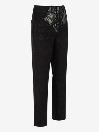 ブラック ヴィンテージ ヴィンテージ ポリエステル ポリエステル繊維 パンツ 男性用 レトロ コスチューム