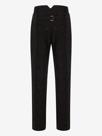 男性用ブラック ヴィンテージ ポリエステル レトロコスチューム