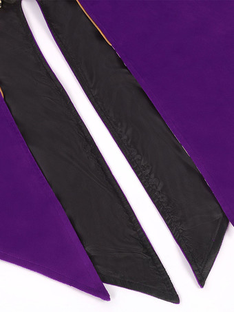 パープルヴィンテージトップレトロボタンフローラルプリントカラーブロックオーバーコート バーガンディ