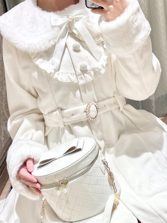 ゴシックロリータコート ブラックコート フリル リボン オーバーコート ポリエステル 秋 ロリータ アウター