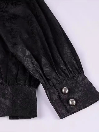 ハロウィン ゴシック パンク スチームパンク パレス シャツ ヴァンパイア トップ シャツ