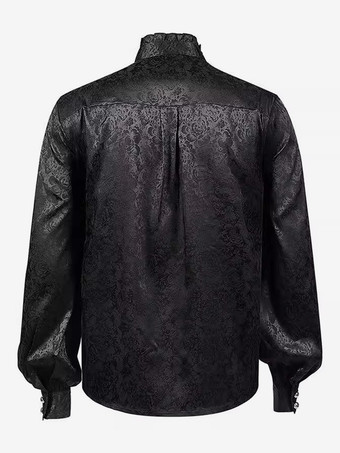 ハロウィン ゴシック パンク スチームパンク パレス シャツ ヴァンパイア トップ シャツ