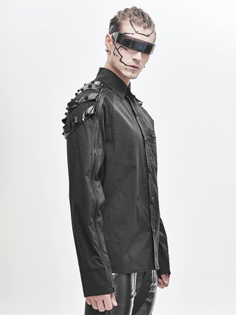 ハロウィン サイバーパンク ダーク ラグランスリーブ 長袖 メンズ トレンディ シャツ