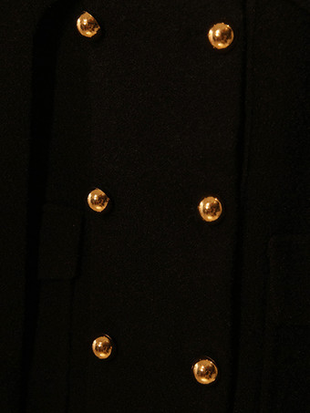 女性用コート ターンダウンカラー ボタン カジュアル ホワイト ラップコート