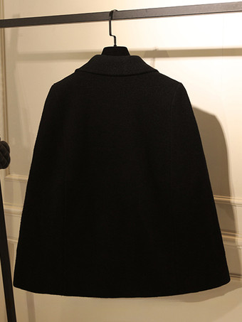 女性用コート ターンダウンカラー ボタン カジュアル ホワイト ラップコート