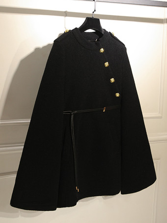 女性用コート ジュエルネックサッシュ エレガント レイヤード ホワイト ラップコート