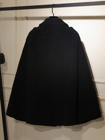 女性用アウターウェア カラーブロック ターンダウンカラー サッシュ カジュアル レイヤード バーガンディ ラップコート