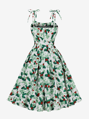 花柄ドレス ミディドレス ドレス 花柄 調節可能なストラップ ストラップネック ノースリーブ エレガント 秋 ロング