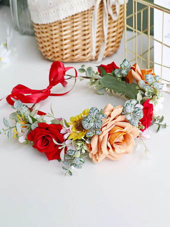 ヘッドピース ウェディング コーデュロイ ブライダル ヘアアクセサリー