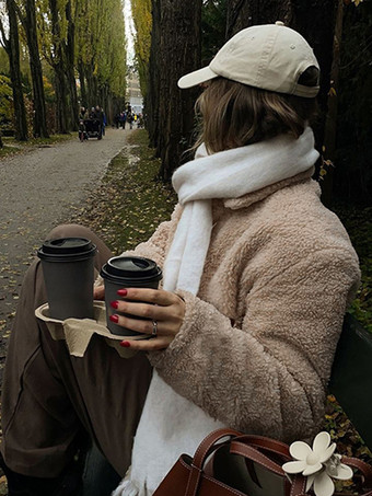 レディースジャケット ターンダウンカラー ジッパー シックなインドアアプリコットジャケット レディース