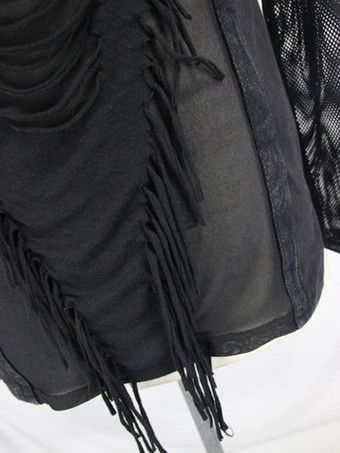 ハロウィン ゴシック メンズ パンクロックスタイル スリムフィット トップ シアー Tシャツ