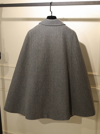 女性用コート ホワイト ターンダウンカラー 長袖 サッシュ レイヤード カジュアル 冬用コート