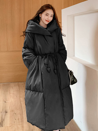 ブラック 女性用ダウンジャケット ダックフェザー