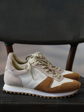 メンズスニーカー スエードレザー 厚底 レトロ ランニング カジュアルシューズ