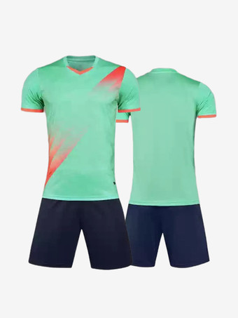 グリーン ユニセックス アクティブウェア 半袖 タイダイ カスタマイズ フットボール ジャージ