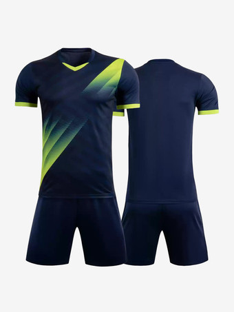 ブルー ユニセックス アクティブウェア 半袖 タイダイ カスタマイズ フットボール ジャージ