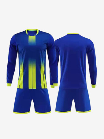 ブルー メンズ 長袖 タイダイ カスタマイズ フットボール ジャージ アクティブウェア