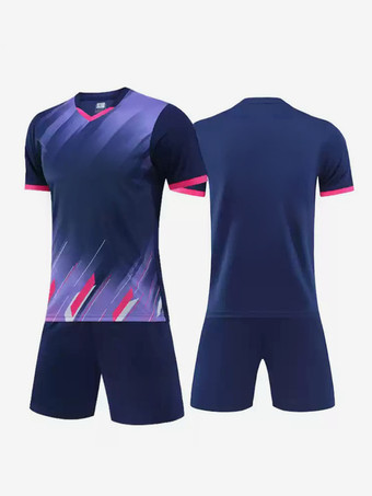 ロイヤルブルーメンズ アクティブウェア 半袖 プリント カスタマイズ フットボール ジャージ