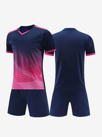 ブルー メンズ アクティブウェア 半袖 タイダイ カスタマイズ フットボール ジャージ