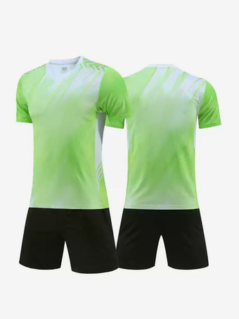 グリーン メンズ アクティブウェア 半袖 タイダイプリント カスタマイズ フットボール ジャージ