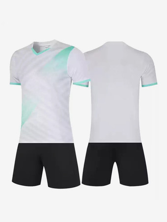 ライトグリーン メンズカスタマイズフットボールジャージ半袖スポーツウェア