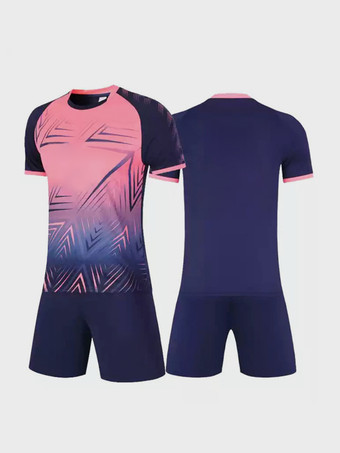 ロイヤルブルーメンズ カスタマイズ フットボール ジャージ カジュアル 半袖 スポーツウェア