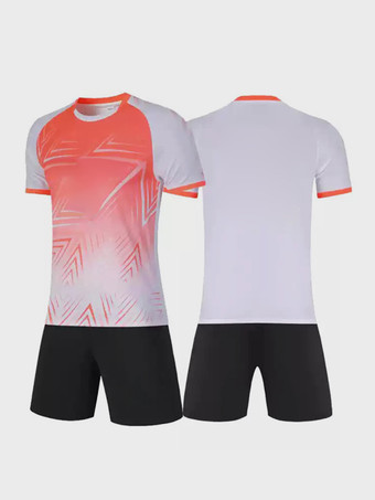 ホワイト メンズ カスタマイズ フットボール ジャージ カジュアル 半袖 スポーツウェア