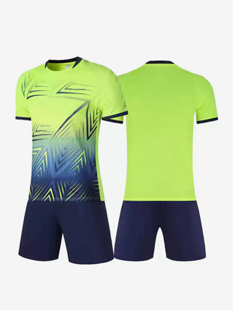グリーン メンズ カスタマイズ フットボール ジャージ カジュアル 半袖 スポーツウェア