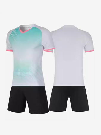 ホワイト メンズ カスタマイズ フットボール ジャージ 半袖 アクティブウェア