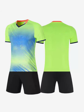 グリーン メンズ カスタマイズ フットボール ジャージ 半袖 アクティブウェア