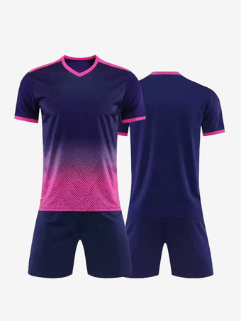 ブルー メンズ タイダイ カスタマイズ フットボール ジャージ V ネック 半袖 アクティブウェア