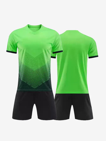 グリーン メンズ タイダイ カスタマイズ フットボール ジャージ ラウンドネック 半袖 アクティブウェア