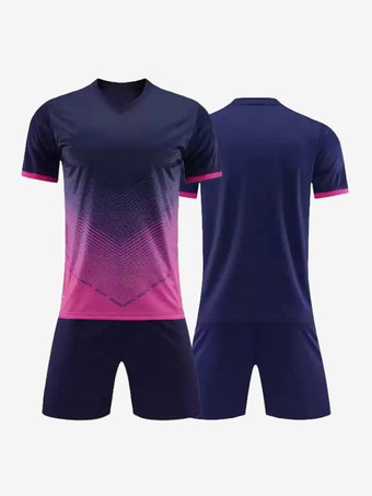 ディープブルーメンズ タイダイ カスタマイズ フットボール ジャージ ラウンドネック 半袖 アクティブウェア