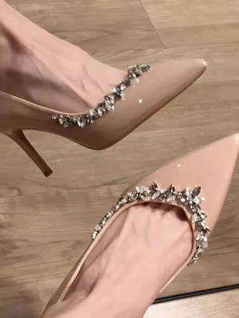 レディース ハイヒール スティレットヒール パンプス パテント PU アッパー